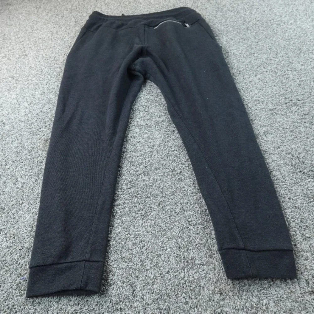 Nike‎ Sweatpants Mens L Gray Swoosh Jogger Drawstring Athletic Workout Gym Pants